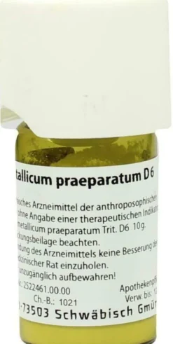 Weleda Ferrum Metallicum Praeparatum D6 20 G Trituration