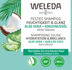 Weleda Festes Shampoo Feuchtigkeit & Glanz 50 G
