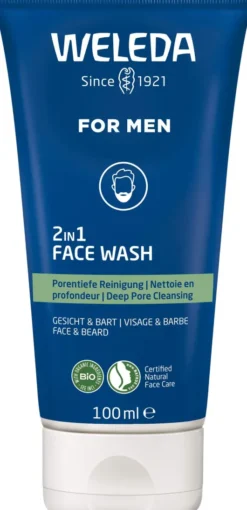 Weleda For Men 2 in 1 Face Wash 100 ml
