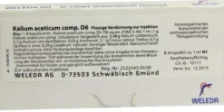 Weleda Kalium Aceticum Comp. D6 8 X 1 ml Ampullen