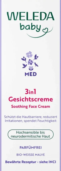 Weleda Med 3 in 1 Gesichtscreme Weiße Malve 50 ml