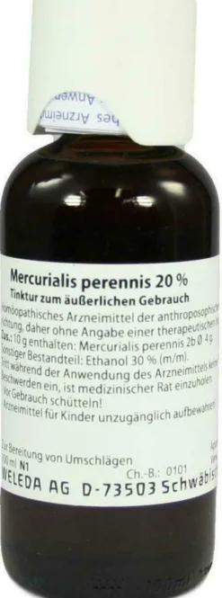Weleda Mercurialis Perennis 20% 100 ml Tinktur