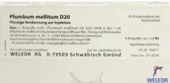 Weleda Plumbum Mellitum D20 8 X 1 ml Ampullen
