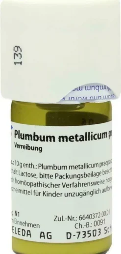 Weleda Plumbum Metallicum Praep. D6 20 G Trituration