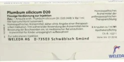 Weleda Plumbum Silicicum D20 8 X 1 ml Ampullen