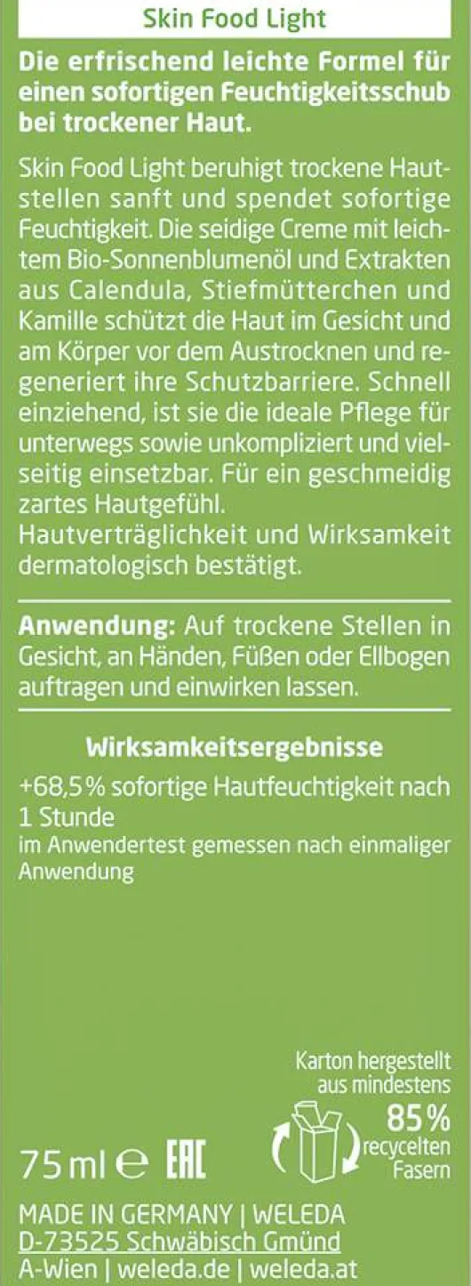 Weleda Skin Food Light 75 ml