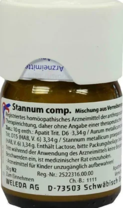 Weleda Stannum Comp 50 G Trituration