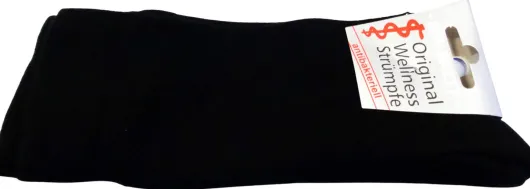 Wellness-Strümpfe mit Polstersohle, extra Breit, 39-42, schwarz, 1 Paar