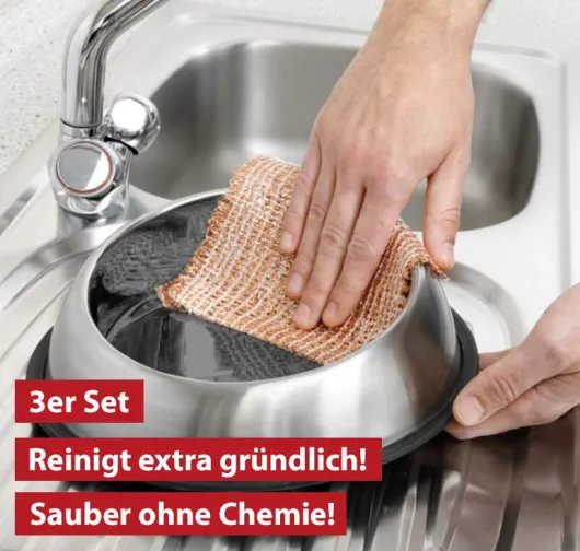Wenko Kupfertuch 3er Set