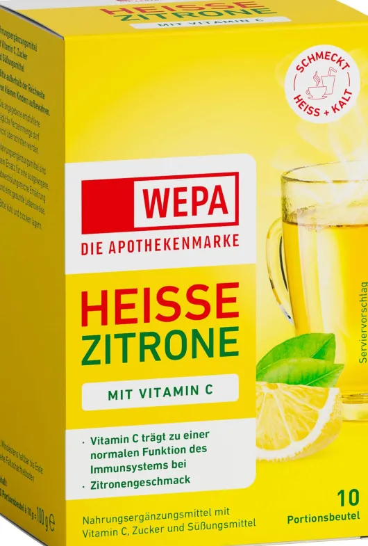 WEPA Heisse Zitrone + Vitamin C 10 X 10 G Pulver