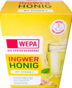 WEPA Ingwer + Honig + Vitamin C Pulver 10 x 10 g