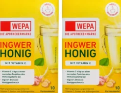 WEPA Ingwer + Honig + Vitamin CPulver 2 x 10 Beutel