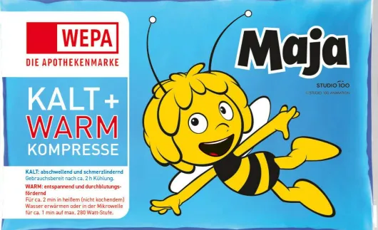 WEPA Kalt-Warm Kompresse 8,5 x 14,5 cm Die Biene Maja