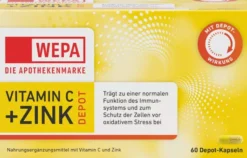 WEPA Vitamin C + Zink Depot 60 Kapseln