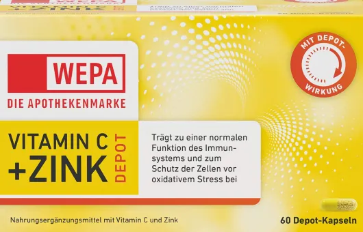 WEPA Vitamin C + Zink Depot 60 Kapseln