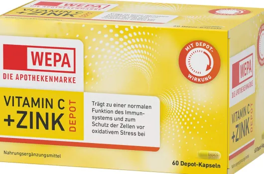WEPA Vitamin C + Zink Depot 60 Kapseln