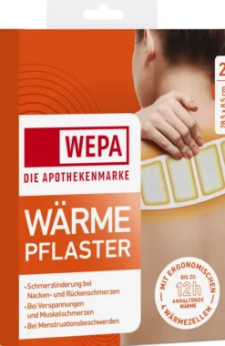 WEPA Wärmepflaster Nacken und Rücken 2 Kompressen