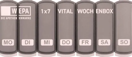 WEPA 1x7 Vital Wochenbox in grau 1 Stück