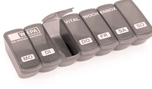 WEPA 1x7 Vital Wochenbox in grau 1 Stück