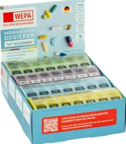 WEPA 1x7 Wochenbox Farbig Sortiert Pastell