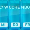 WEPA 1x7 Wochenbox Türkis + UV-Schutz