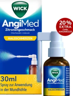 WICK AngiMed Zitronengeschmack 30 ml Spray