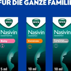 Wick Nasivin Nasenspray ohne Konservierungsstoffe Erwachsene und Schulkinder 10 ml