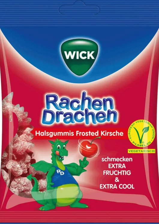 Wick Rachendrachen Halsgummis Kirsche 75 G