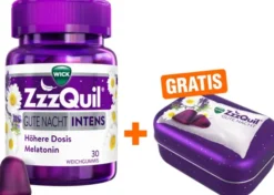 Wick ZzzQuil Gute Nacht Intens 30 Stück + gratis Wick ZzzQuil Reise-Dose 1 Stück