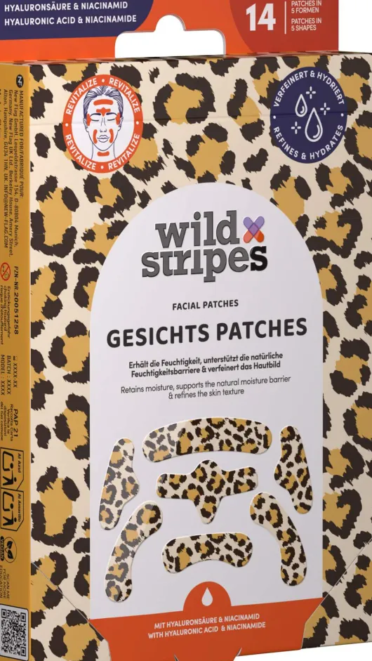 Wild Stripes Facial Patches Animal Leo 14 Stück