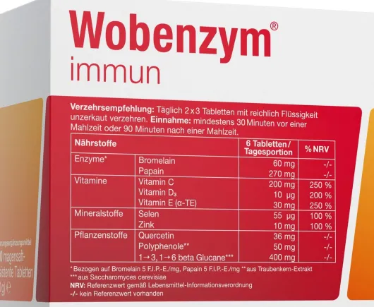 Wobenzym immun 120 Tabletten