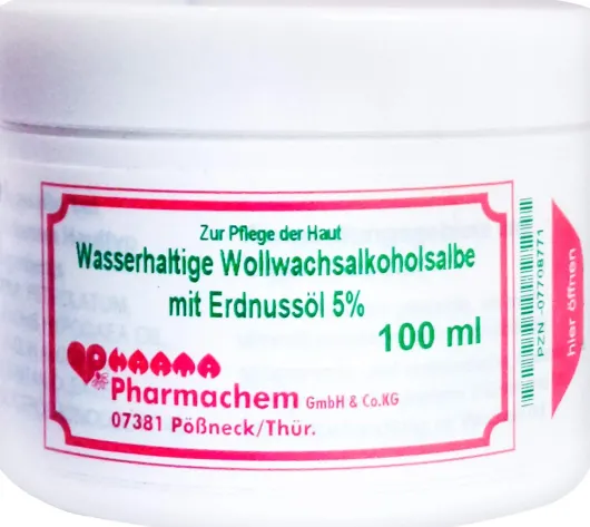 Wollwachsalkoholsalbe Wasserhaltig Mit Erdnussöl 5 % 100 G Salbe