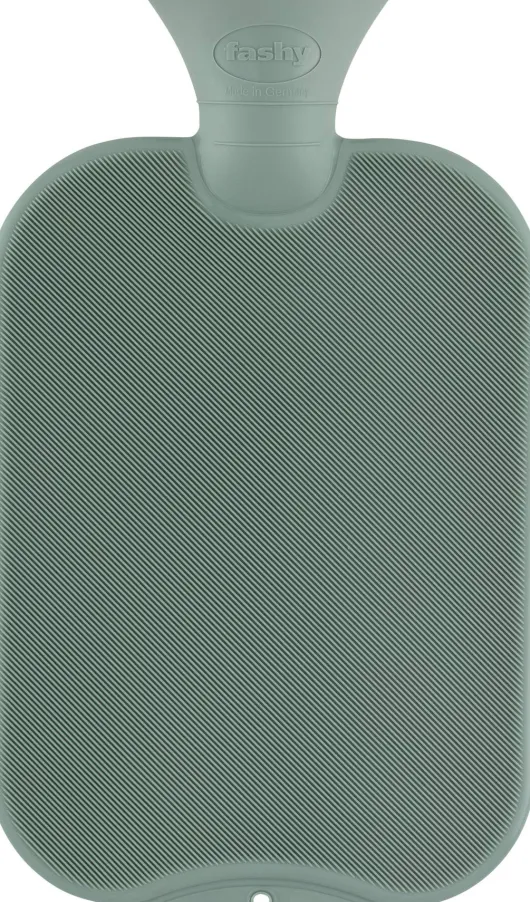 Wärmflasche, feine Halblamelle, iceberg green 1 Stück