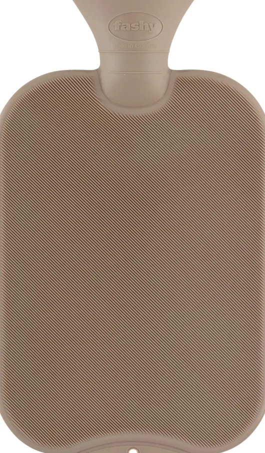 Wärmflasche, feine Halblamelle, taupe 1 Stück