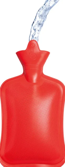 Wärmflasche 2 Liter, rot, 1 Stück