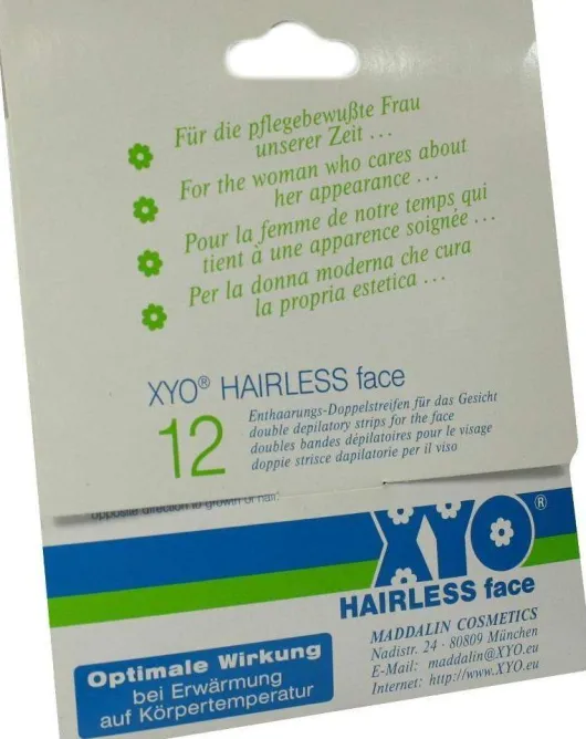 Xyo Hairless Enthaarungsstreifen Gesicht 12 Steifen