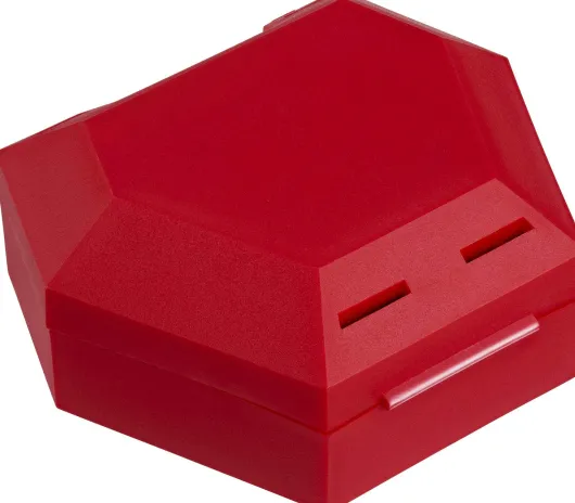 Zahnspangenbox Mit Kordel Rot 1 Stück