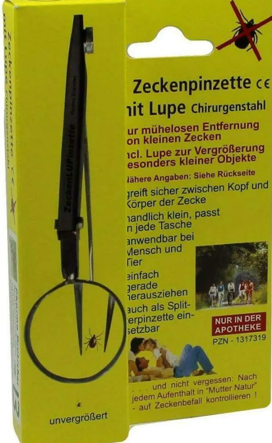 Zeckenpinzette Mit Lupe Chirurgenstahl