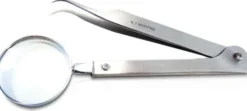 Zeckenzange Zeckenpinzette Verstellbar Lupe 11,5 cm 1 Stück