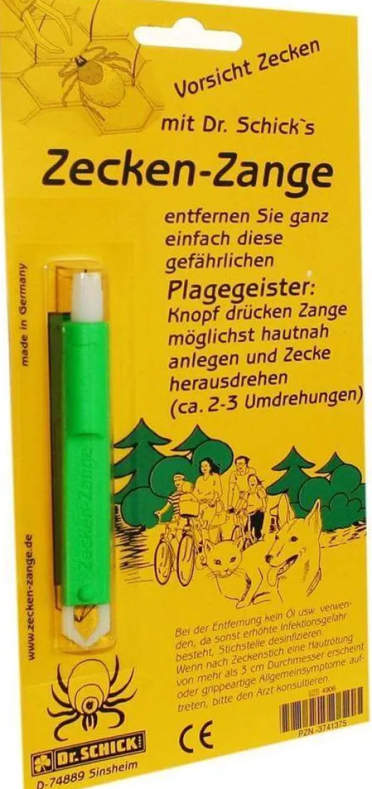 Zeckenzange - zur Sicheren Zeckenentfernung - 1 Zange