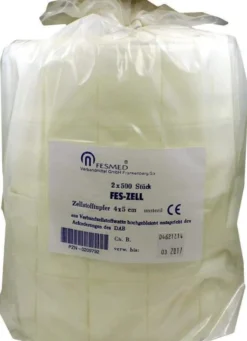 Zellstofftupfer Fes Zell 4 X 5 cm Hochgebleicht 2 X 500 Tupfer