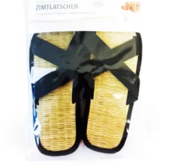 Zimtlatschen Baumwolle Gr.37-38 Schwarz