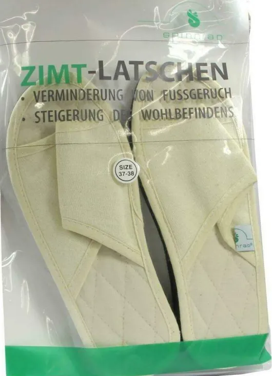 Zimtlatschen Baumwolle Offen Natur Gr. 37 - 38 2 Stück