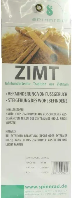 Zimtsohlen Dunkel 37-38