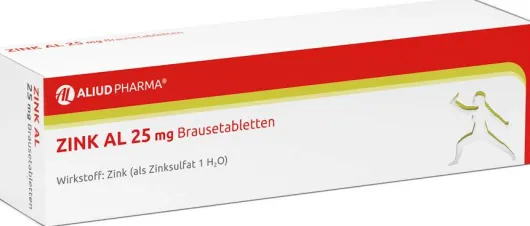 Zink Al 25 mg Brausetabletten 20 Brausetabletten