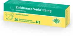 Zinkbrause Verla 25 mg 20 Brausetabletten