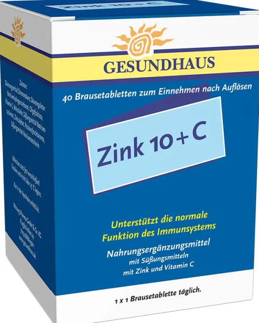 Zink 10 + C Brausetabletten 40 Brausetabletten