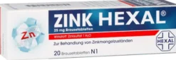 Zink Hexal 25 mg 20 Brausetabletten