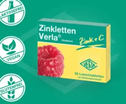 Zinkletten Verla Himbeere Lutschtabletten 50 Stück