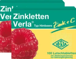 Zinkletten Verla Himbeere Lutschtabletten 2 x 100 Stück